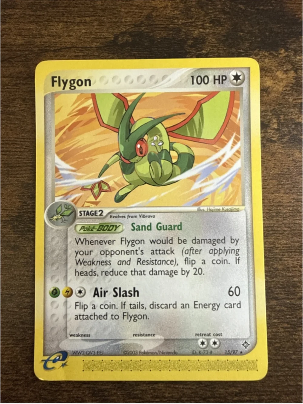 Pokémon TCG Flygon Card Dragon Set, Regular Rare, #15/97
